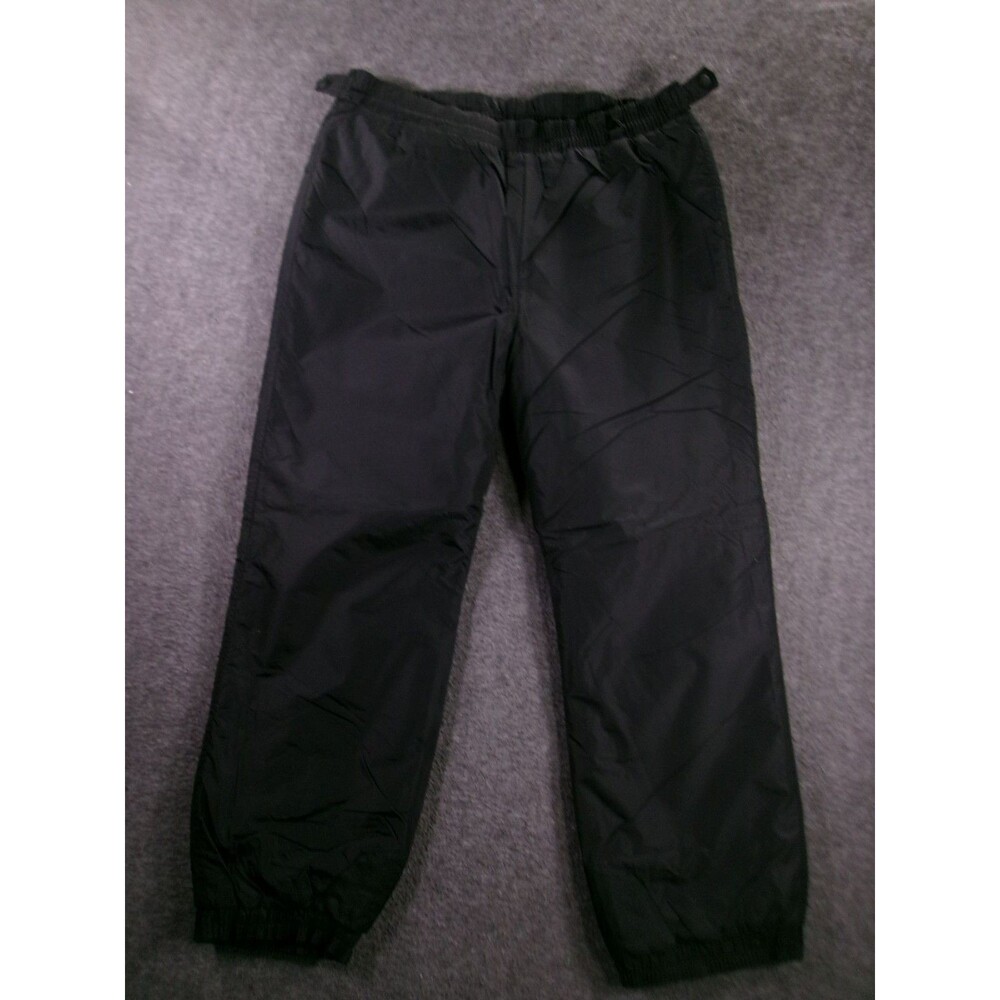 Columbia Snow Pants Womens L Insulated Ski Winter Black Adjustable Waist Slope